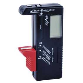 Univerz�lny tester bat�ri� AA, AAA, C, D, 9V, gomb�kov�