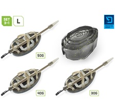 Sada krmítok s formičkou Delphin Method QUIX Reaxe 3+1 L, 30g, 40g, 50g Sada krmítok s formičkou Delphin Method QUIX Reaxe 3+1 L, 30g, 40g, 50g