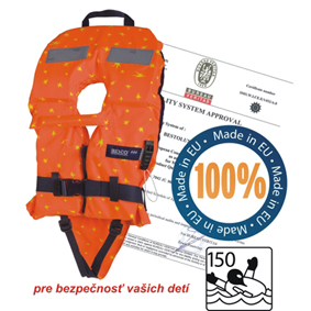 Záchranná vesta oranž/žltá detská 100N/40+kg Záchranná vesta oranž/žltá detská 100N/40+kg