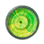 Cesto PowerBait® Natural Glitter Trout Bait, Fluorescent Green/Yellow with Glitter