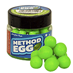 Návnada na háčik Vajíčka Benzar Mix Method Egg 8mm, Zelený Betain