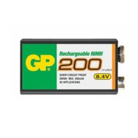 GP nabíjacie batérie 200, 9V NiMH