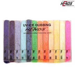 Hends UV-Ice Dubbing Box 12 farieb, Tmavý Hends UV-Ice Dubbing Box 12 farieb, Tmavý