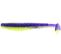 N�straha U-Shad 4" FishUP, Violet/Lime