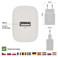 Univerz�lny USB adapt�r BASIC do siete 10 W max.