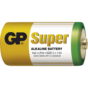 Batéria GP alkalická C, 2ks
