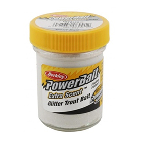 Berkley Gulp! Trout Bait White Extra Scent Glitter, Cesto