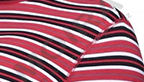 Tričko Moira Plyš dlhý rukáv, X-červeno-biely-čierny pruh
