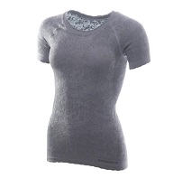 Tričko dámske s krátkym rukávom Moira X-COMPACT SEAMLESS, strieborné Tričko dámske s krátkym rukávom Moira X-COMPACT SEAMLESS, strieborné