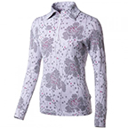 Tričko so zipsom Moira Duo Design, Bielo - šedá sirôtka