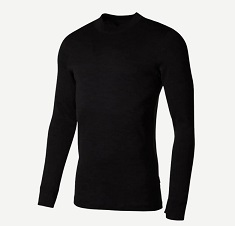 Tri�ko s dlh�m ruk�vom Moira MERINO THERMON, �ierne