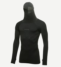 Tri�ko s kapuc�ou MOIRA Seamless 170 TACTICAL, �ierne