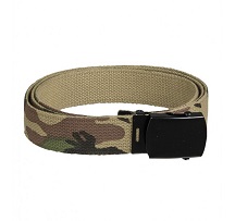 Opasok textiln� �zky s kovovou prackou, woodland