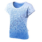 Tričko krátky rukáv Moira Soft, Biele - modré papradie